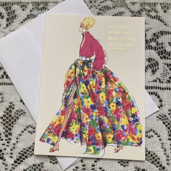 2016 Barbie Couture Blank Note card - Picture 2 of 4